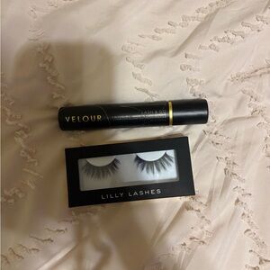 Lilly Lashes Black Lash Set with Velour Adhesive